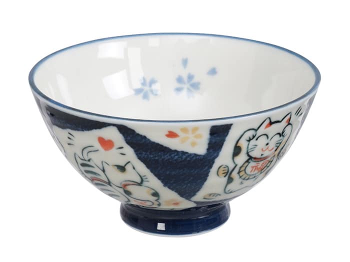 Blauwe Kawaii Kom - Keramiek - 250ml - 11.2 x 6cm | Tokyo Design Studio
