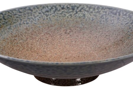 Blauwe Kom - Minoyaki - Diameter 28 x Hoogte 8 cm | Tokyo Design Studio