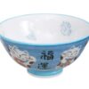 Blauwe Kom met Kattenfiguur - Kawai - 250ml - 11.2 x 6cm