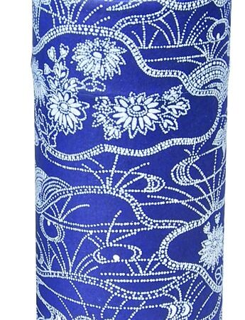 Blauwe Theeblik met Figuur - 150gr - 7.5 x 15.5cm | Tokyo Design Studio