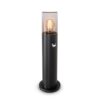 Blaze PIR LED Sokkellamp buiten zwart - 45 cm - Schemer- en bewegingssensor - Padverlichting - E27 - IP54 - Tuinlantaarn - Staande buitenlamp | HOFTRONIC