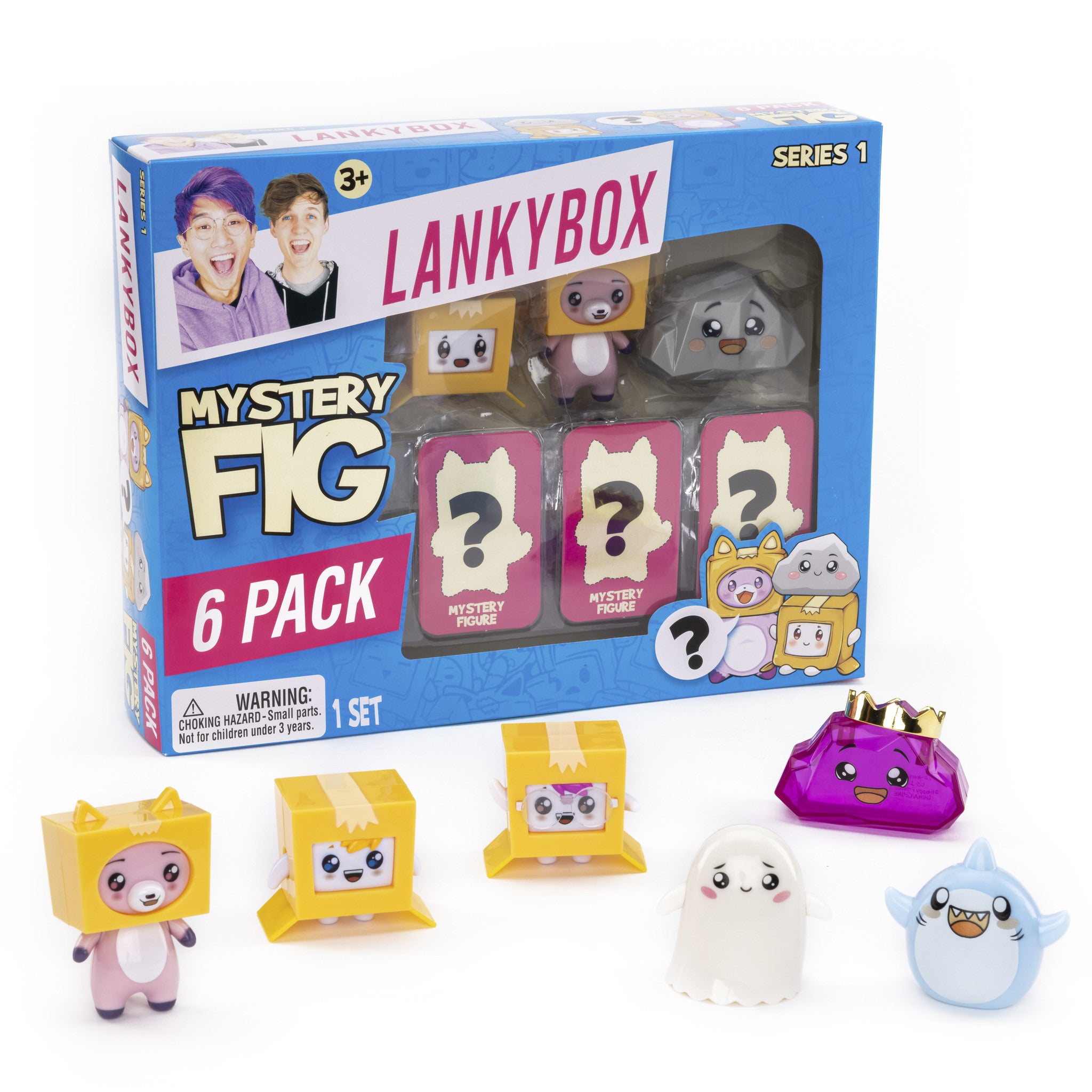 Blindbox - Lankybox Mystery Figures 6-Pack | Lankybox