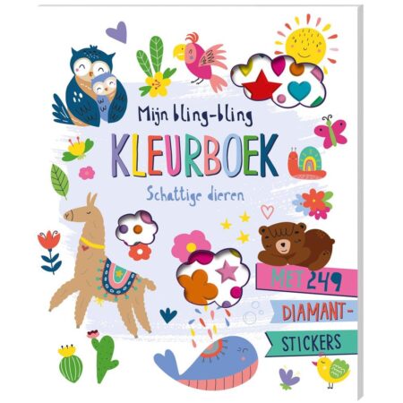 Bling-bling kleurboek Schattige dieren | ImageBooks
