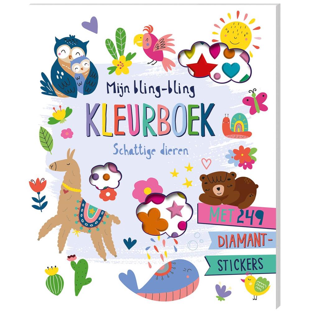 Bling-bling kleurboek Schattige dieren | ImageBooks