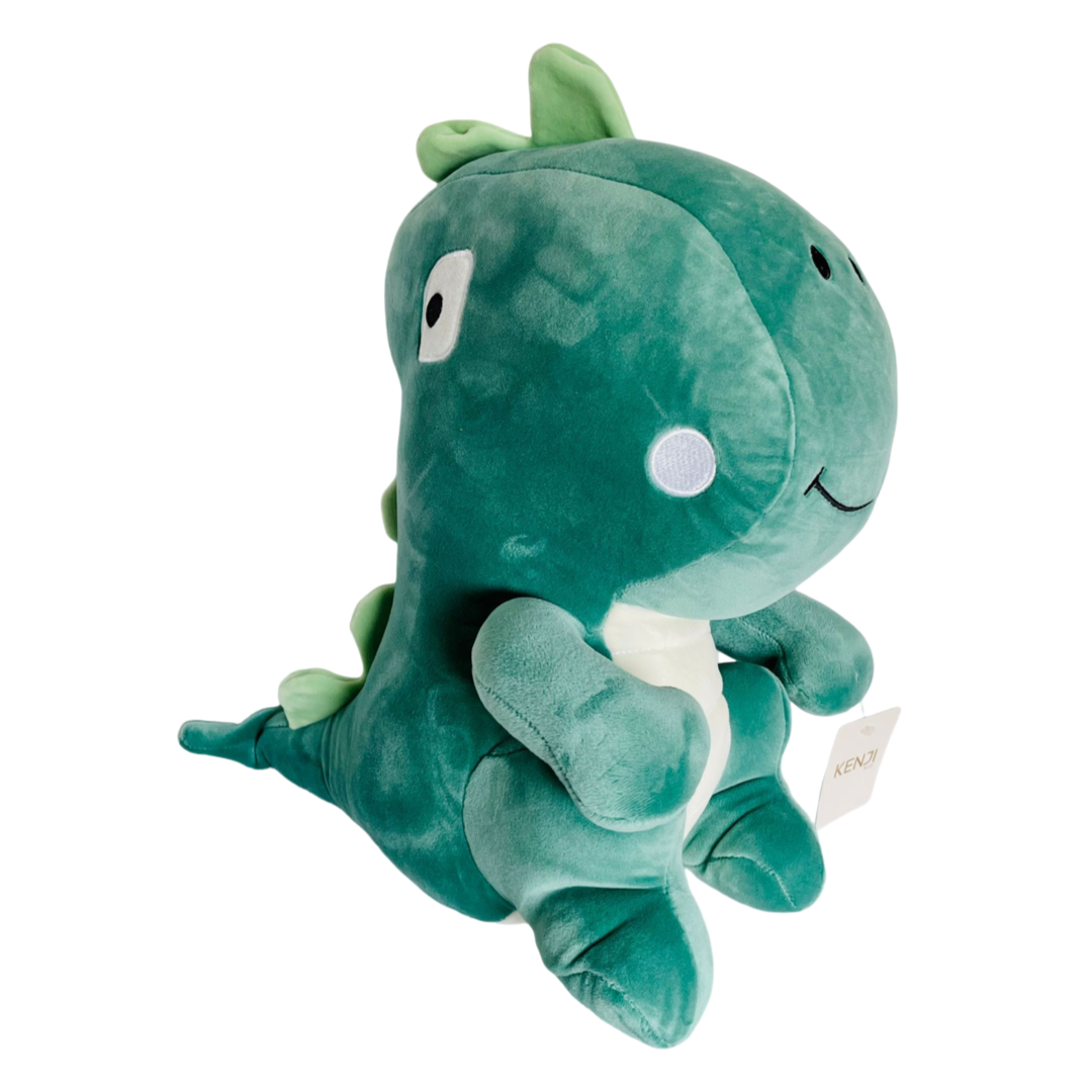 Blocky dino knuffel - 35 cm - groen | Kenji