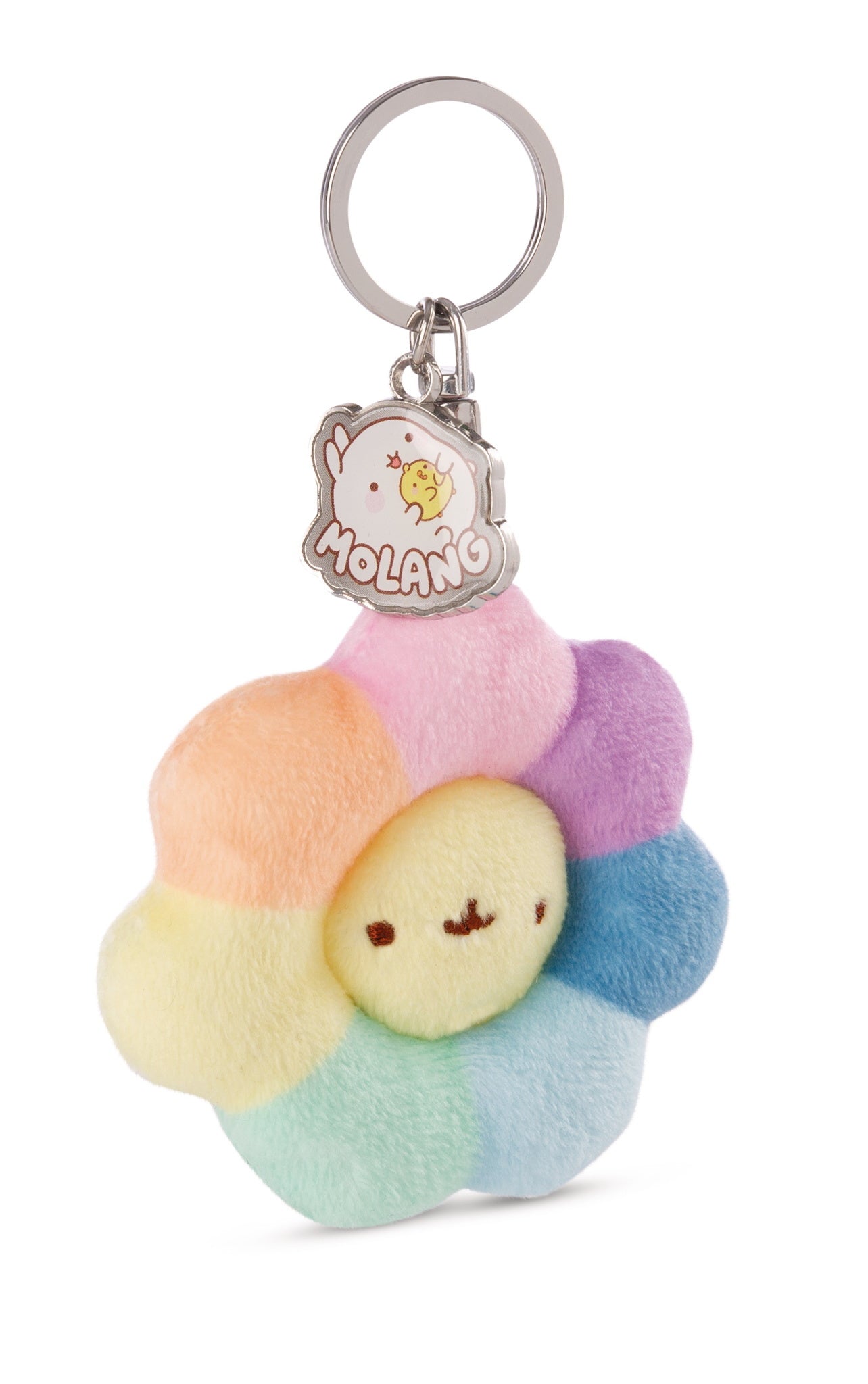 Bloem sleutelhanger met Molang bedeltje - 7 cm | Molang