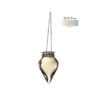 Bloemenvaas Breeze hangend Ø6xH31cm zand | Ideas 4 seasons
