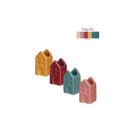 Bloemenvaas huis Amsterdam 3x3x6cm | Ideas 4 seasons