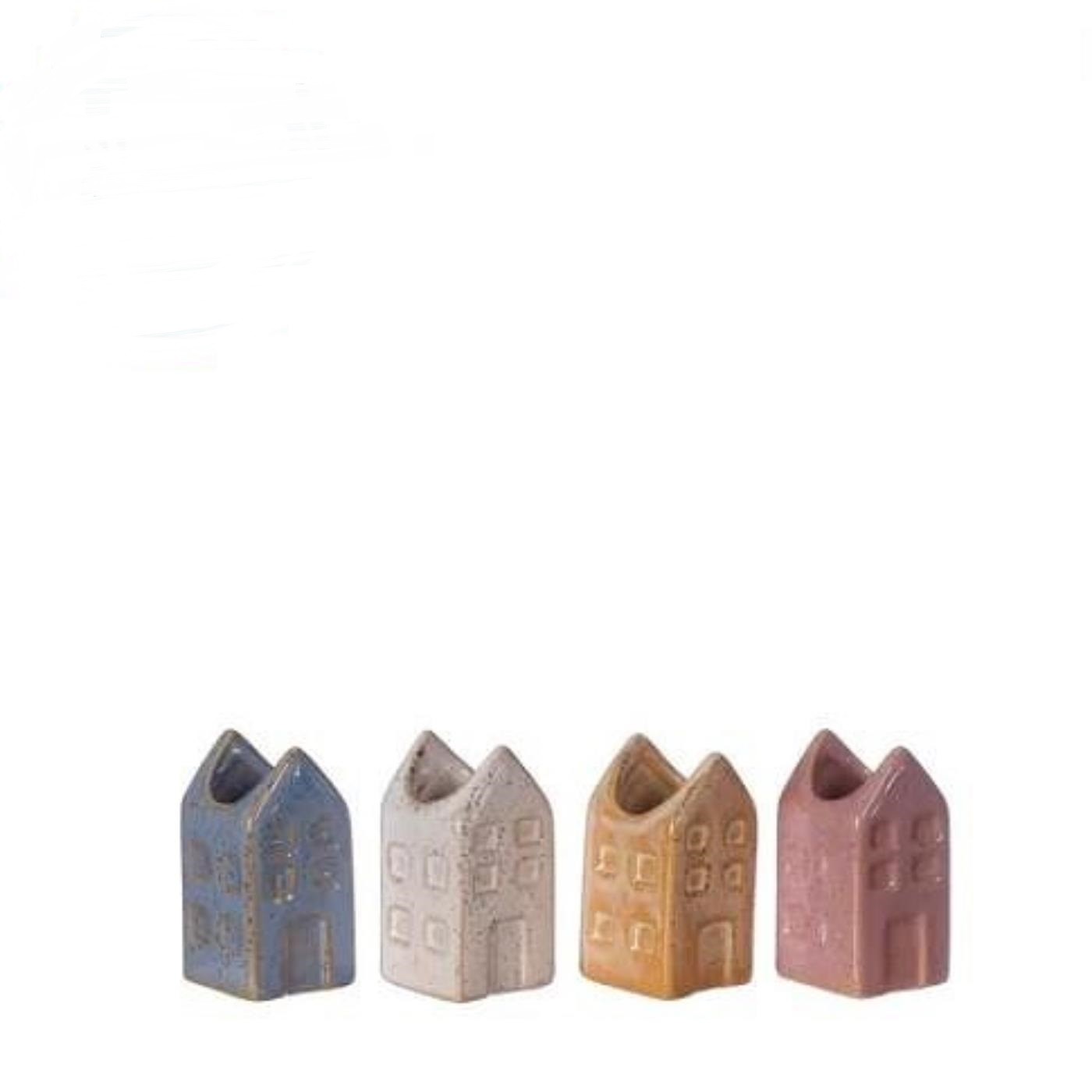 Bloemenvaas huisje Amsterdam S 3x3x6cm | Ideas 4 Seasons