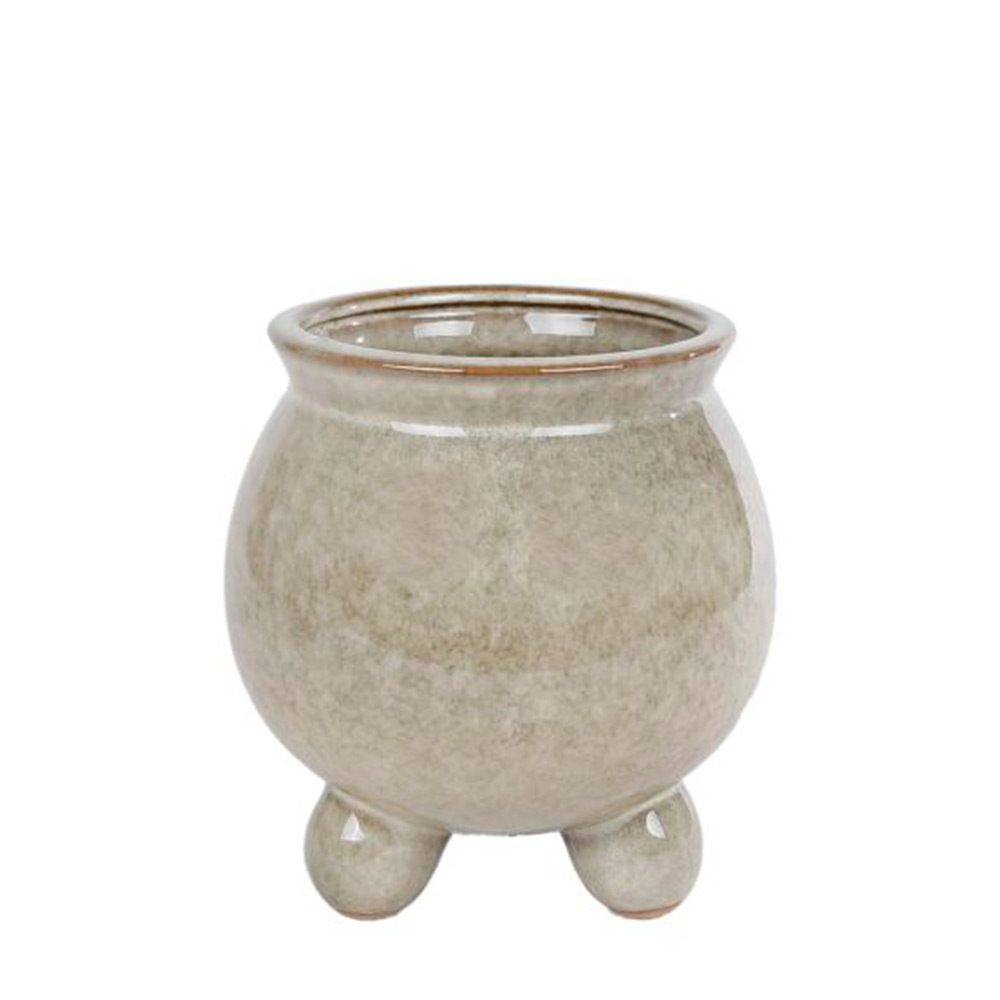 Bloempot Doppie creme S |