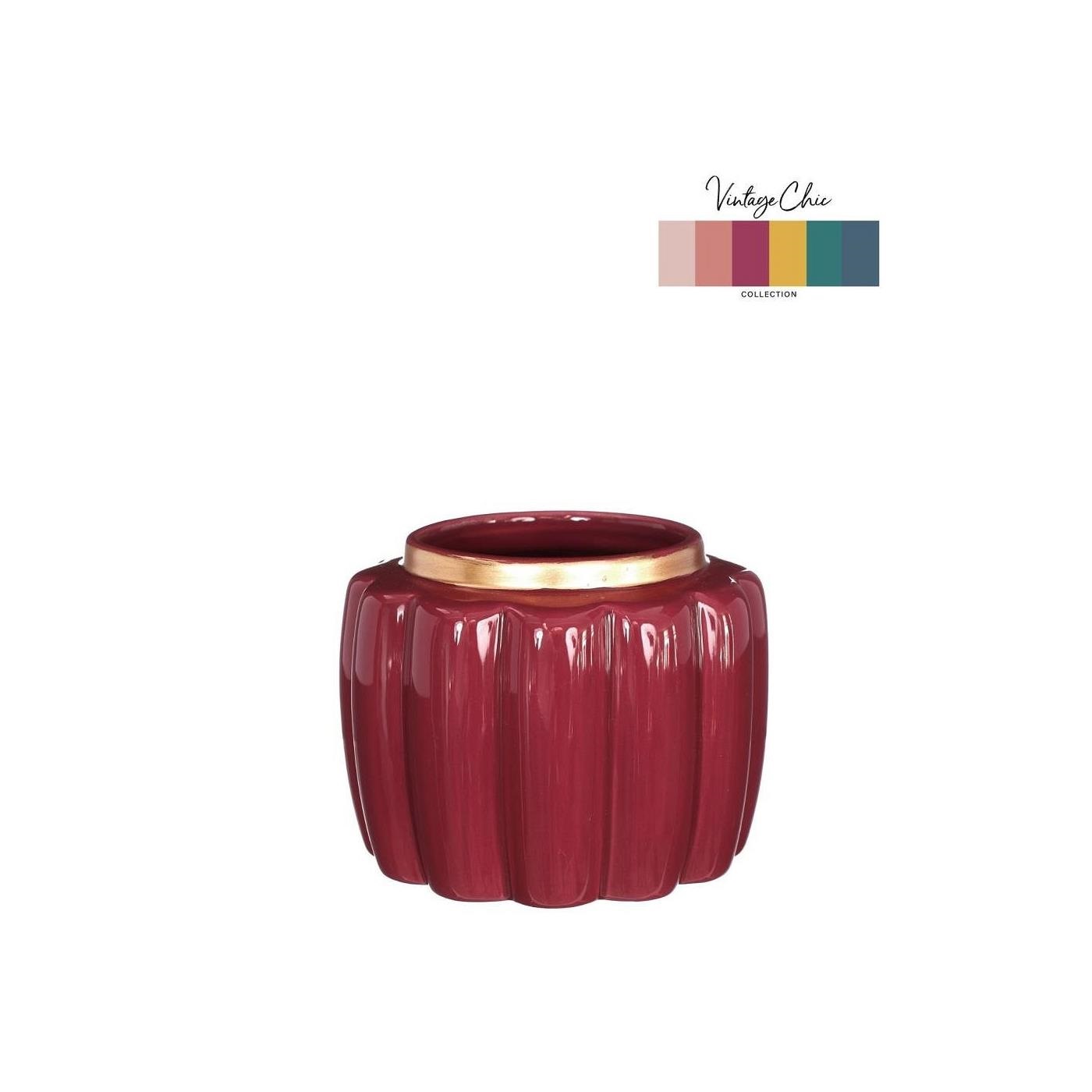 Bloempot Pouff kers Ø12