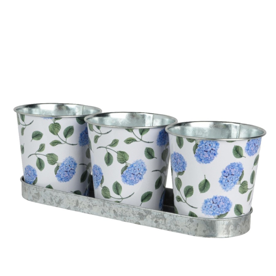 Bloempot Zink Buiten 10 Cm 3 Stuks |