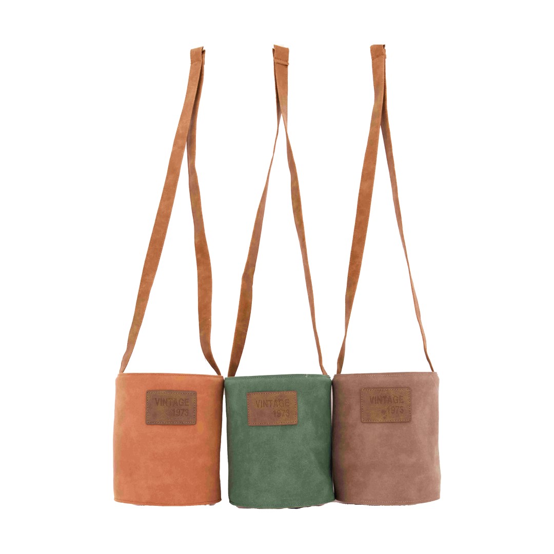 Bloempot hanger Ø13.5x16cm "leer" | Dijk Natural Collections