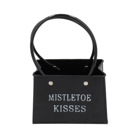 Bloempot tasmodel Mistletoe H12cm zwart | HBX natural living