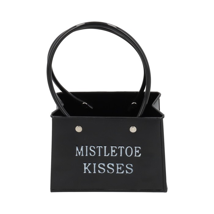 Bloempot tasmodel Mistletoe H12cm zwart | HBX natural living