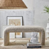 Bloomingville Bankje Bobbie bouclé stof - beige | Bloomingville