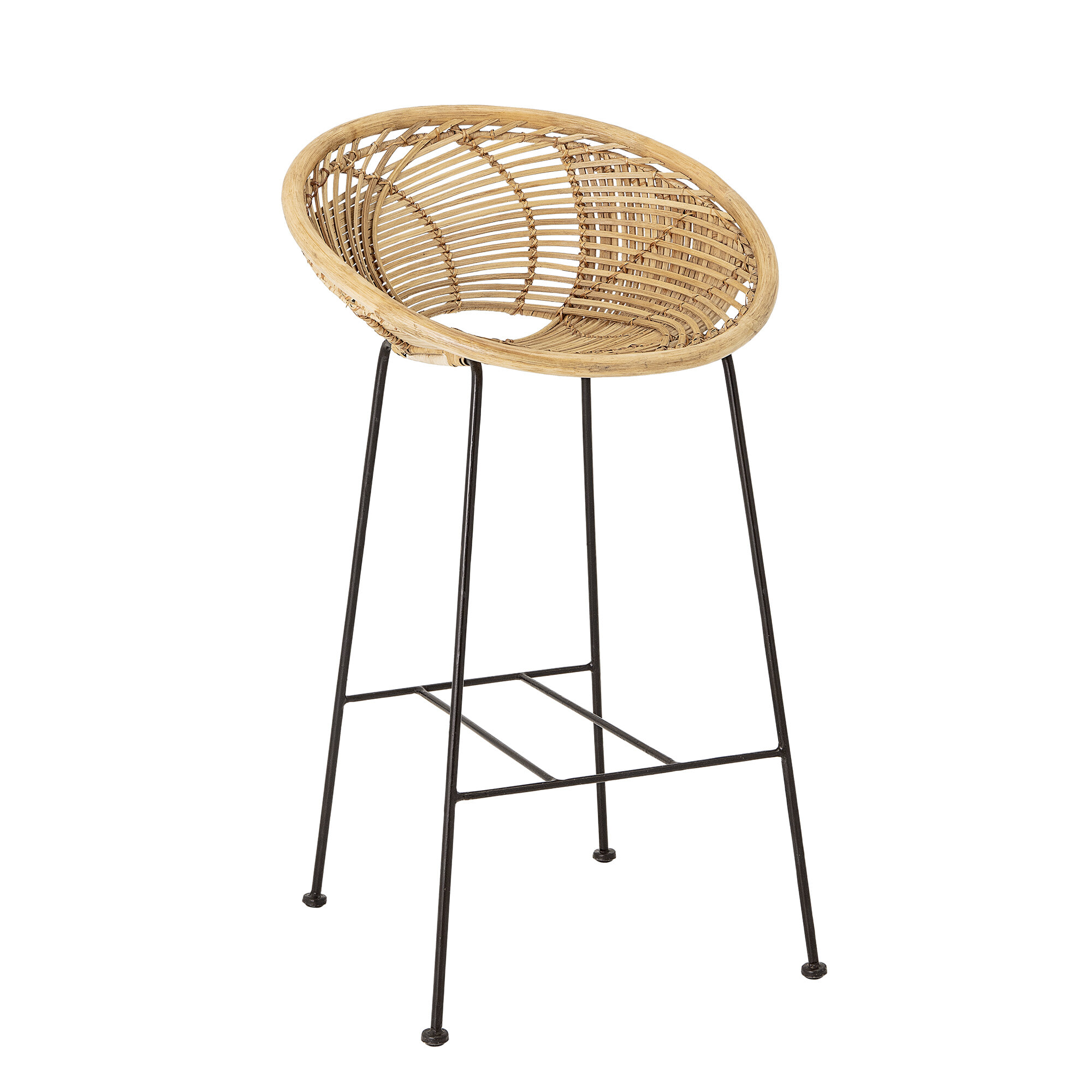 Bloomingville Barkruk Yonne Rotan (zithoogte 72cm) - Naturel | Bloomingville