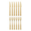 Bloomingville Bestek Ollin Steak Cutlery Set van 12 stuks - Goud | Bloomingville