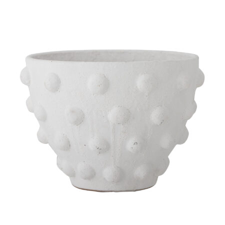 Bloomingville Bloempot Rokiya - Wit | Bloomingville
