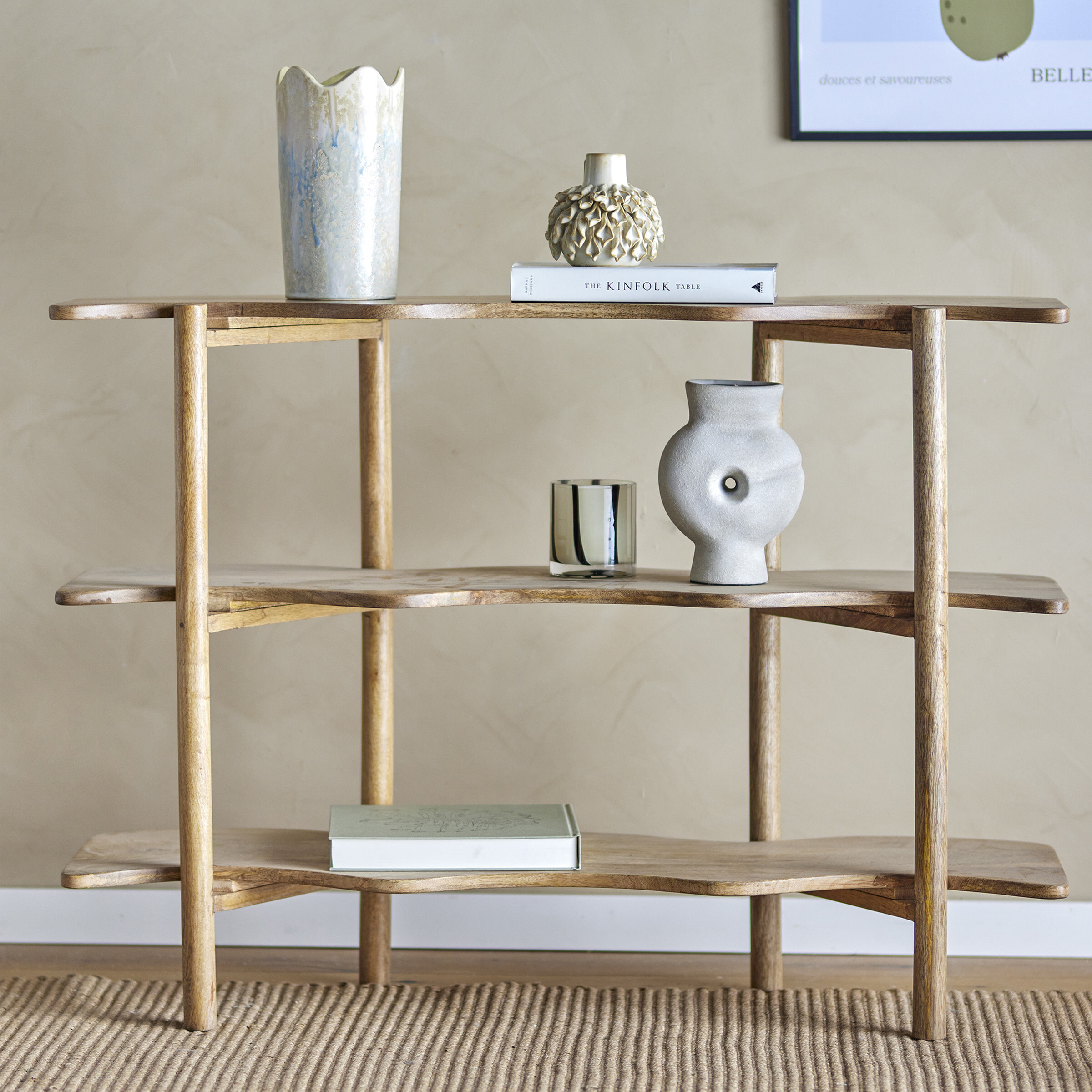 Bloomingville Boekenkast Rivoli Mangohout 110cm - Naturel | Bloomingville