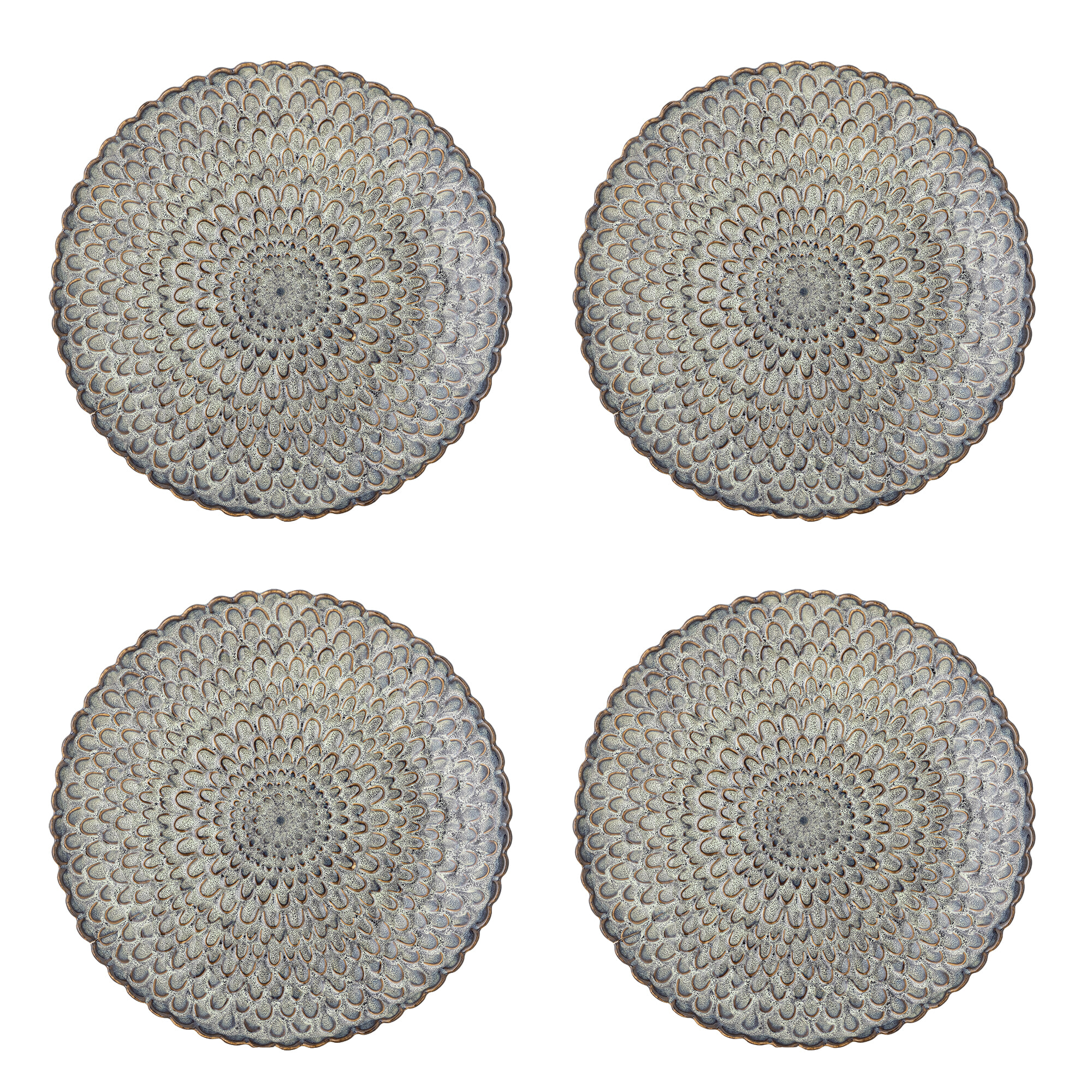 Bloomingville Bord Katrina Set van 4 stuks - Grijs | Bloomingville