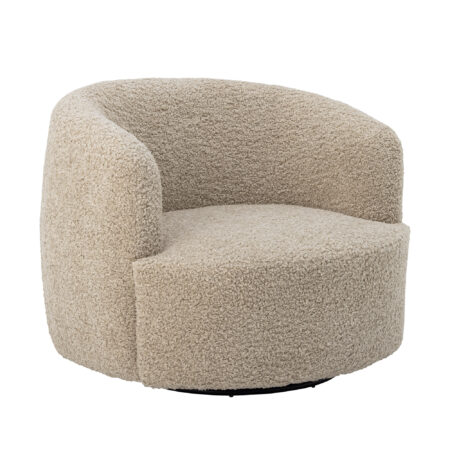 Bloomingville Draaifauteuil Bocca - beige | Bloomingville