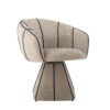 Bloomingville Draaifauteuil Semilie Velvet - Naturel | Bloomingville