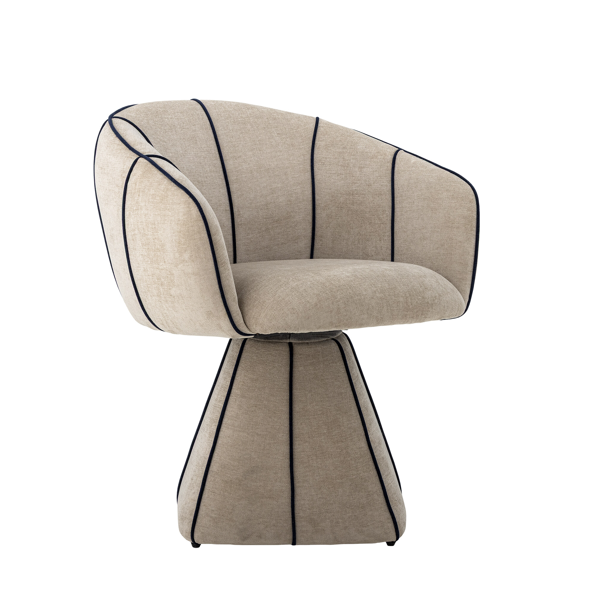 Bloomingville Draaifauteuil Semilie Velvet - Naturel | Bloomingville