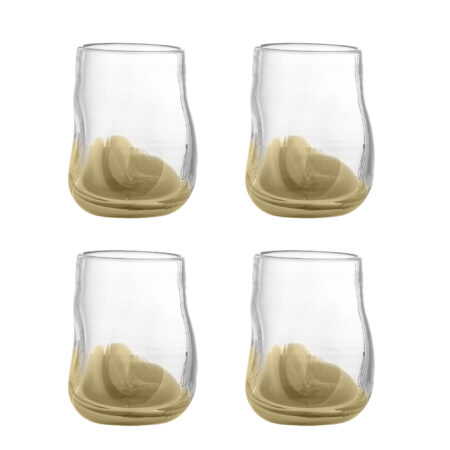 Bloomingville Drinkglas Ballard Set van 4 stuks - Naturel | Bloomingville