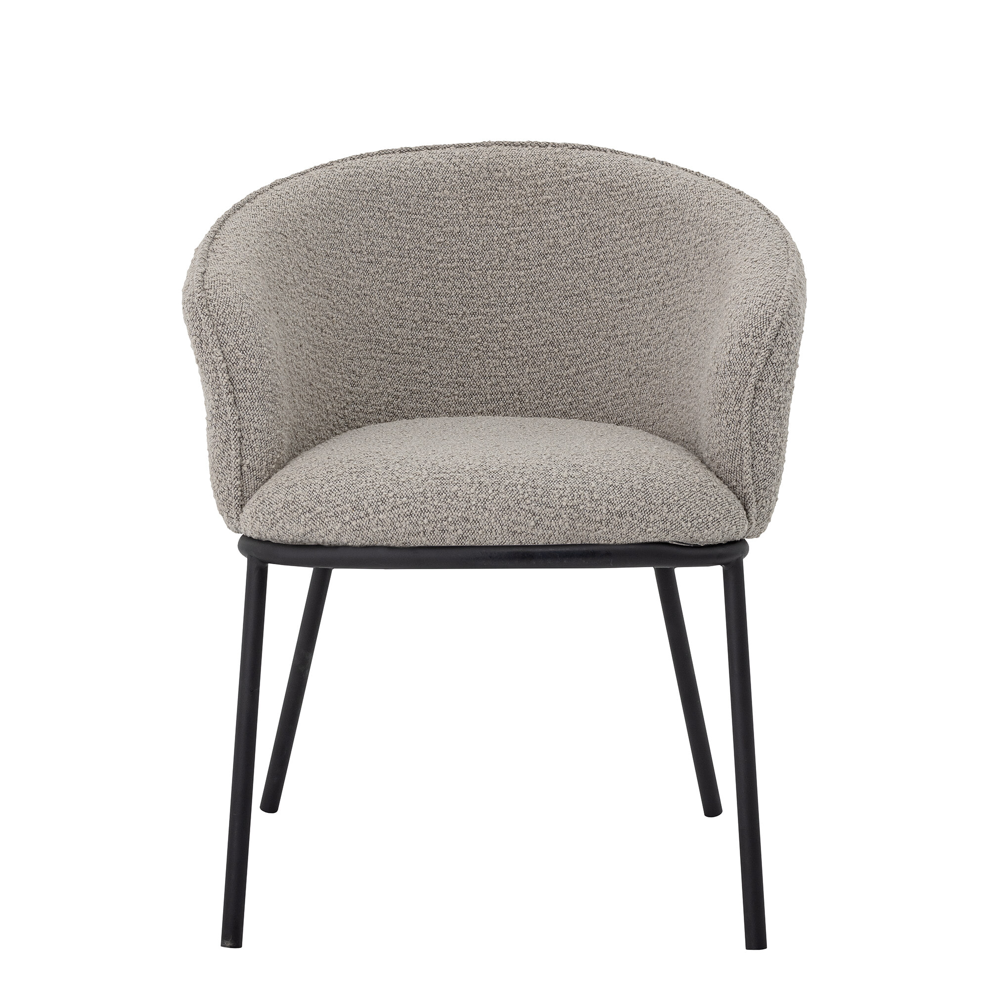 Bloomingville Eetkamerstoel Cortone Bouclé - Grijs | Bloomingville