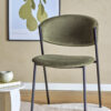 Bloomingville Eetkamerstoel Marlo Velvet - Groen | Bloomingville