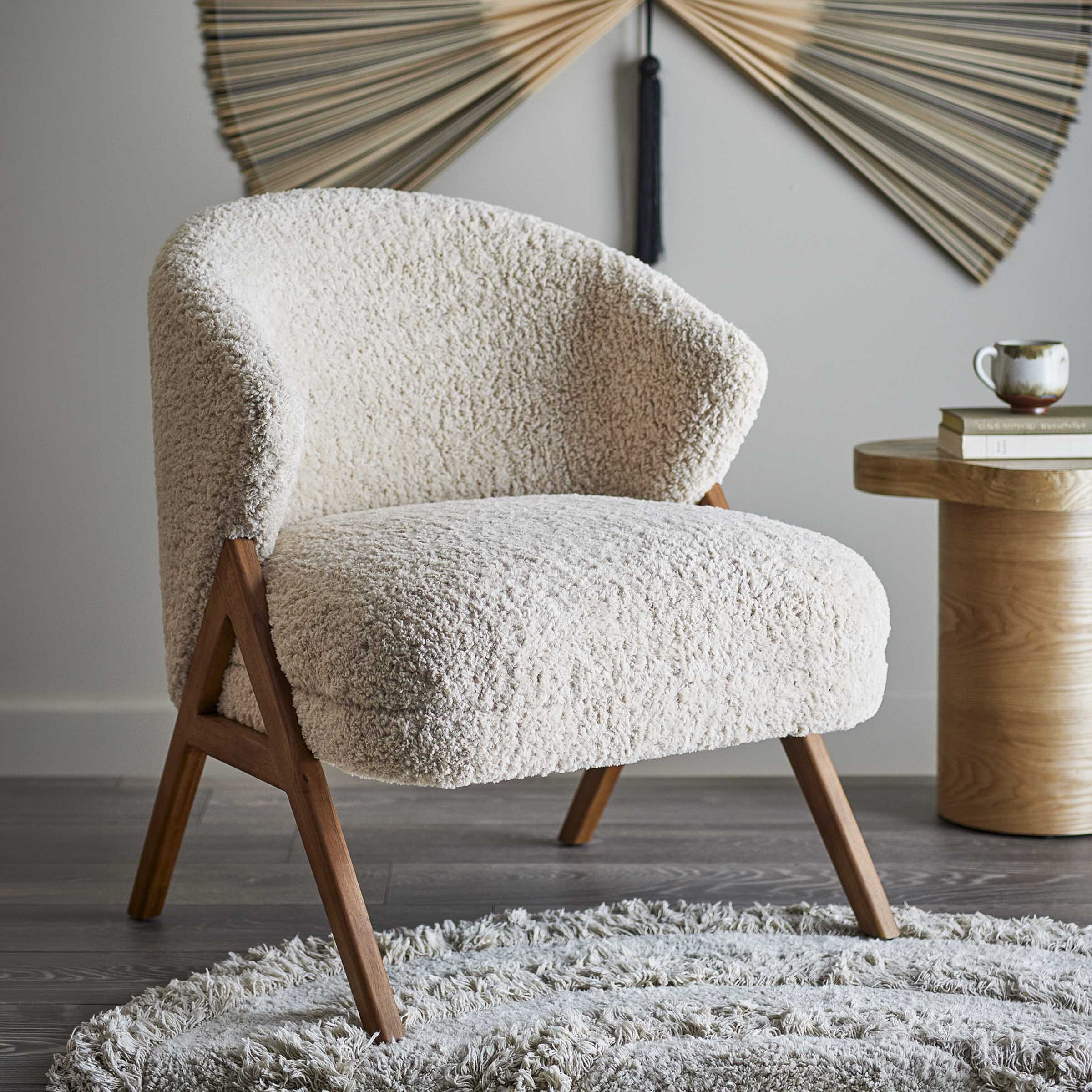 Bloomingville Fauteuil Camino Teddy - Naturel | Bloomingville