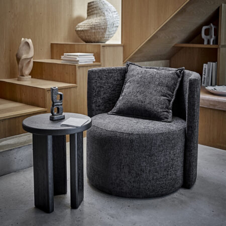 Bloomingville Fauteuil Morris Chenille - Grijs | Bloomingville
