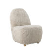 Bloomingville Fauteuil Yvona Furry stof - Naturel | Bloomingville