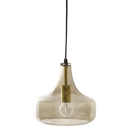Bloomingville Hanglamp Yuser Glas - Bruin | Bloomingville