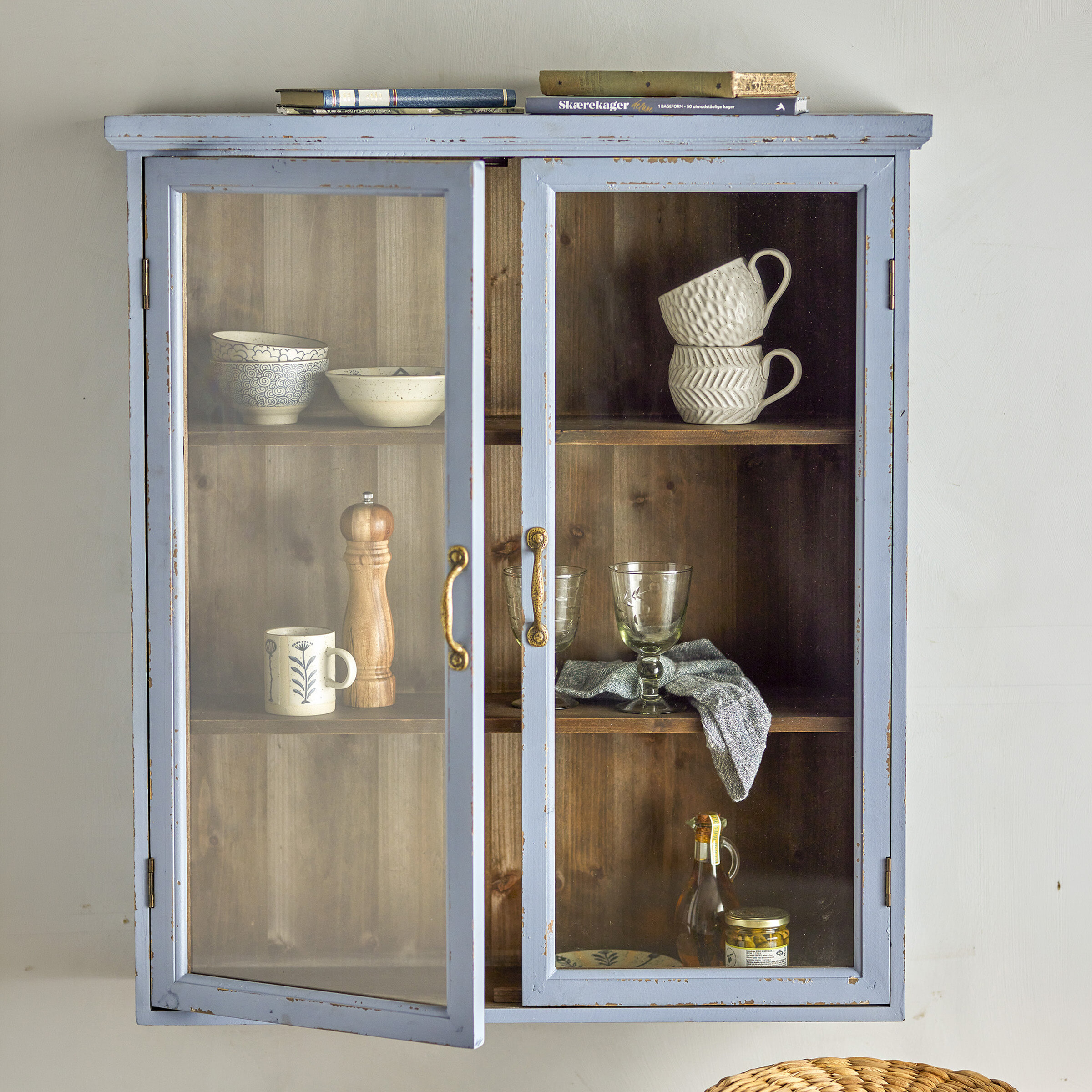 Bloomingville Kast Hazem 81cm - blauw | Bloomingville