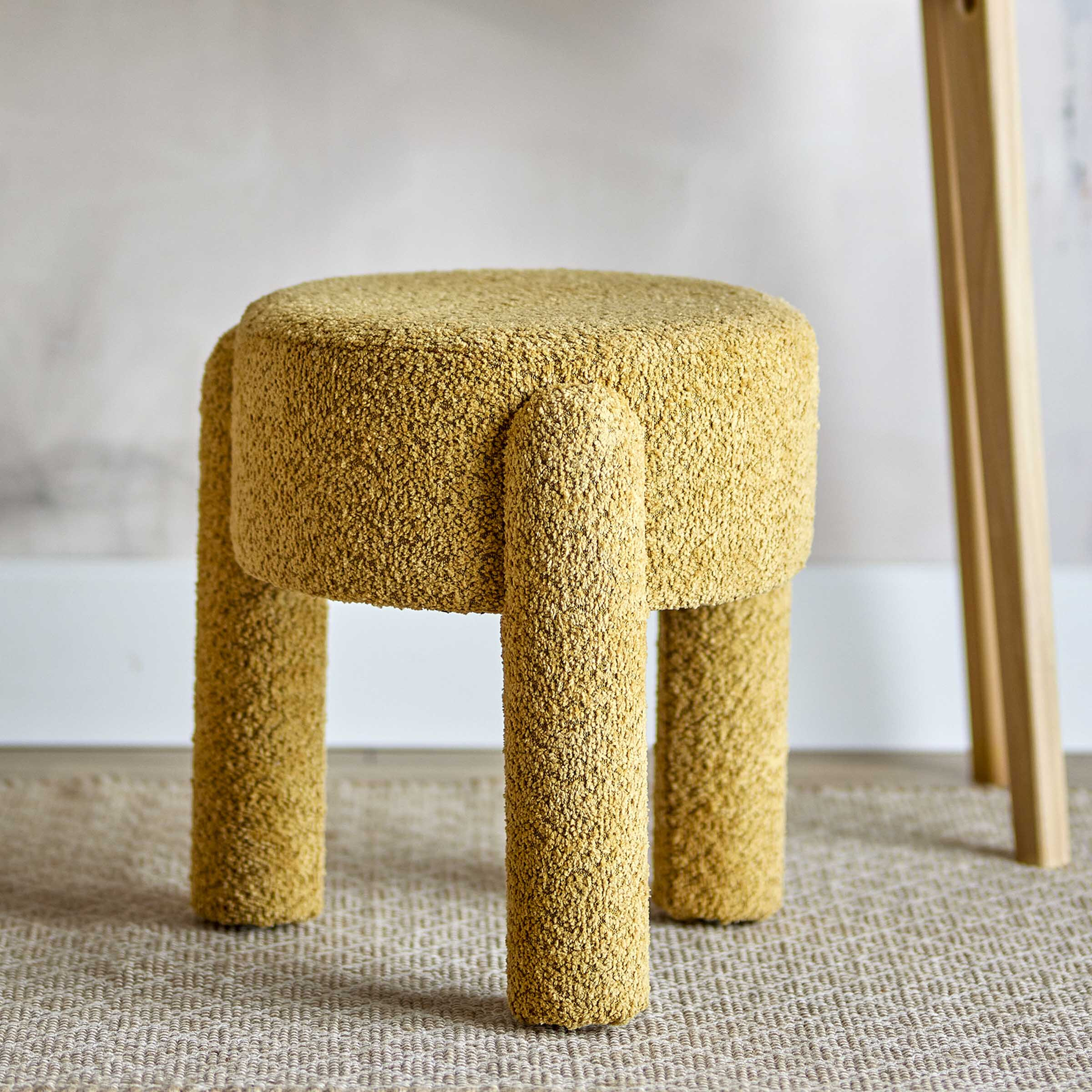 Bloomingville Krukje Bruno Bouclé stof - geel | Bloomingville