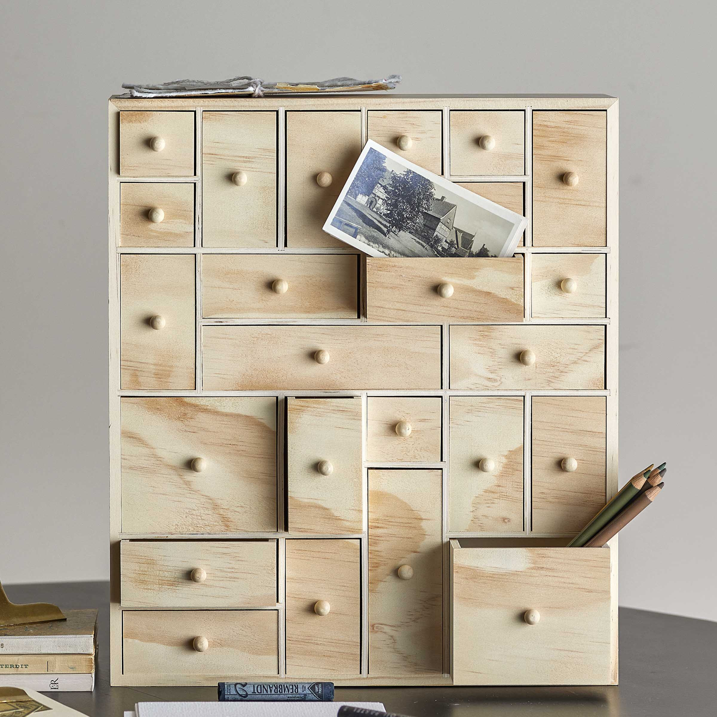 Bloomingville Ladekastje Valery 37 x 32cm - Naturel | Bloomingville