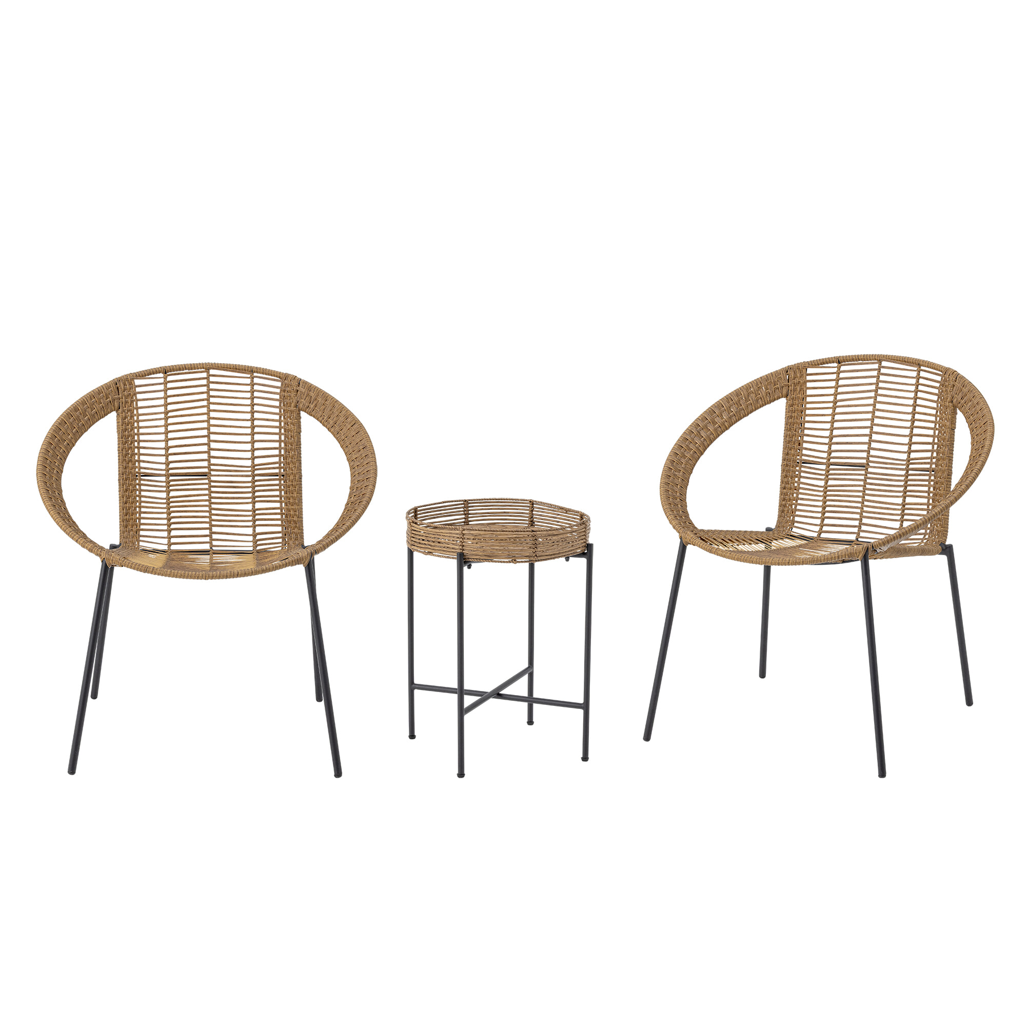 Bloomingville Loungeset Dudine Met 2 stoelen en tafeltje