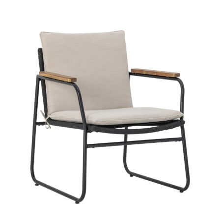 Bloomingville Loungeset Hampton Gevlochten koord - Zwart | Bloomingville