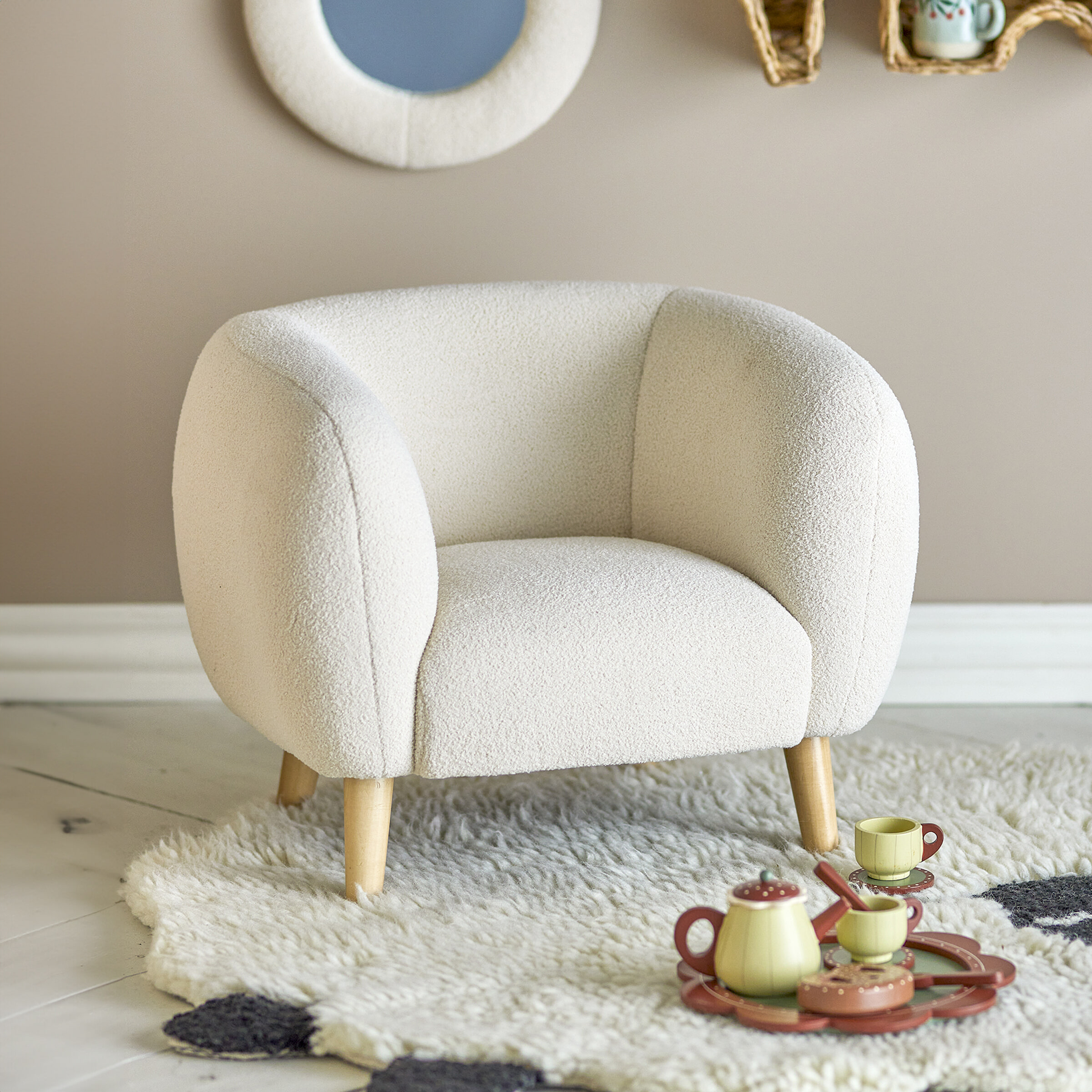 Bloomingville MINI Kinderfauteuil Cade - Wit | Bloomingville MINI