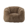 Bloomingville MINI Kinderfauteuil Kari Fluffy stof - Bruin | Bloomingville MINI