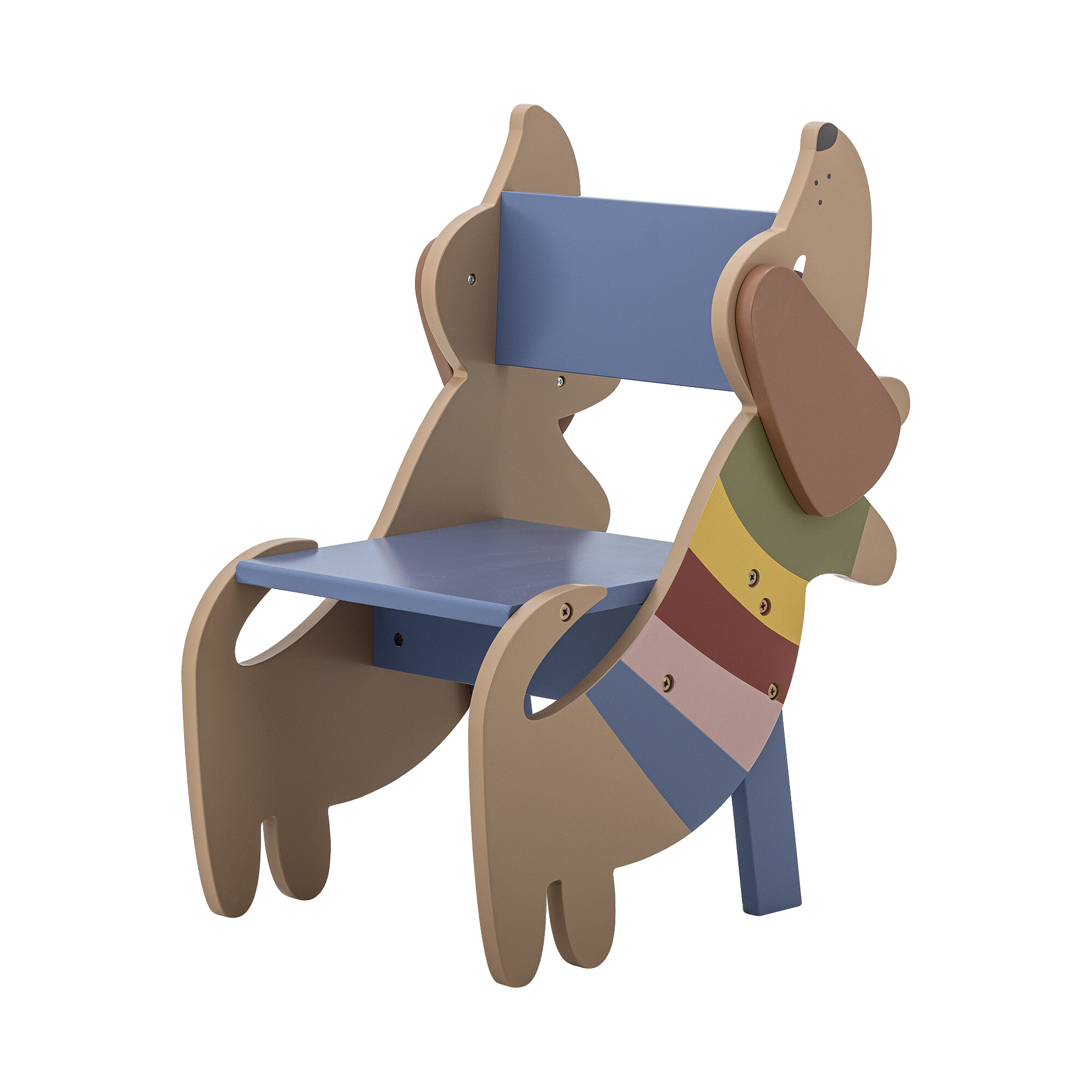 Bloomingville MINI Kinderstoel Charlie Hond - Meerkleurig | Bloomingville MINI