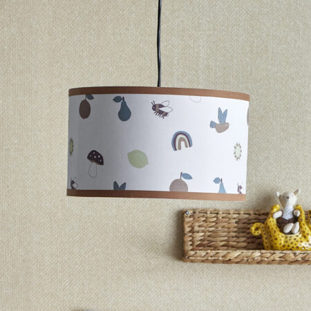 Bloomingville MINI Lampenkap Agnes Bamboe en stof