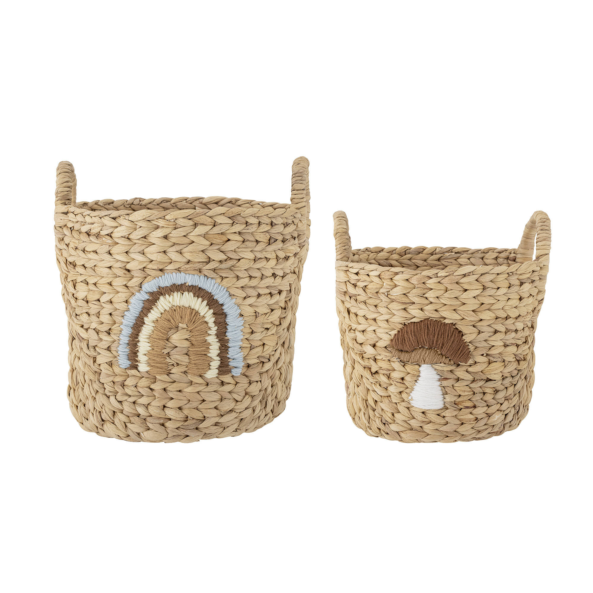 Bloomingville MINI Mand Agnes Regenboog en paddenstoel