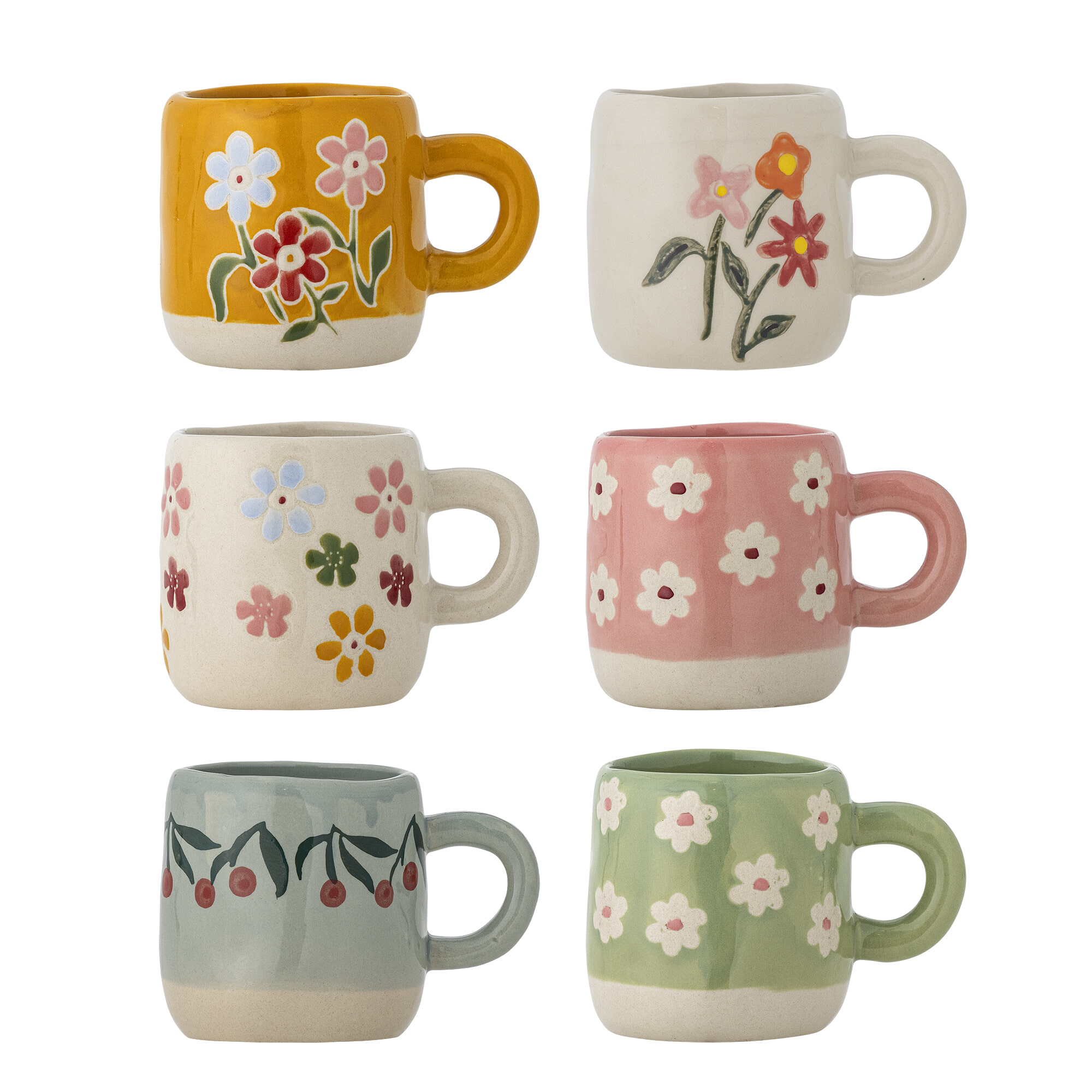 Bloomingville MINI Mok Millie Set van 6 stuks - Meerkleurig | Bloomingville MINI