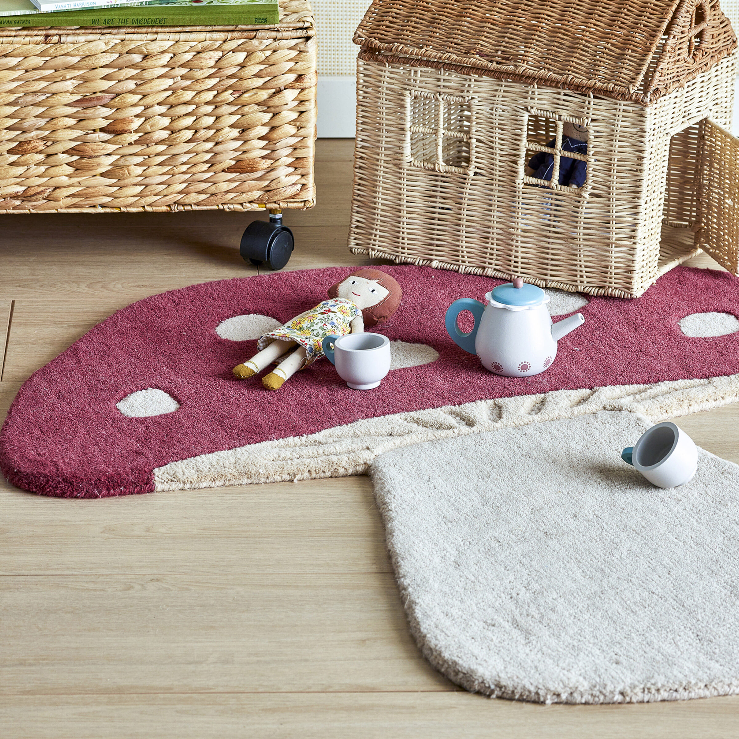 Bloomingville MINI Vloerkleed Mushroom Paddenstoel
