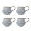 Bloomingville Mok Bessie Set van 4 stuks - Blauw | Bloomingville