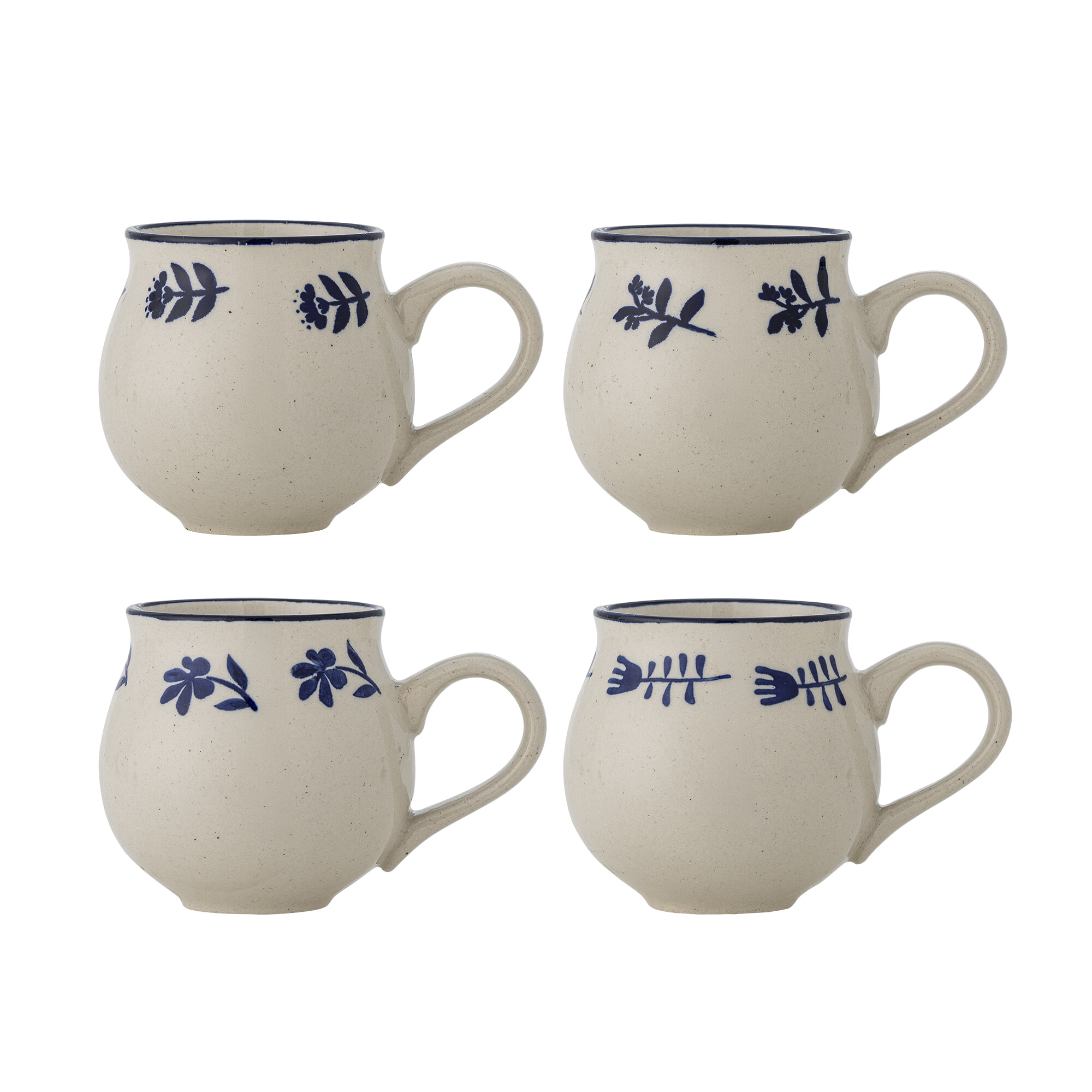 Bloomingville Mok Eimy Set van 4 stuks - Blauw | Bloomingville