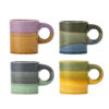 Bloomingville Mok Joris Set van 4 stuks - Meerkleurig | Bloomingville